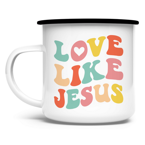 Emaille Tasse love like jesus