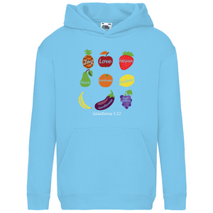 Kinder Hoodie joy love patience galatians 5:22