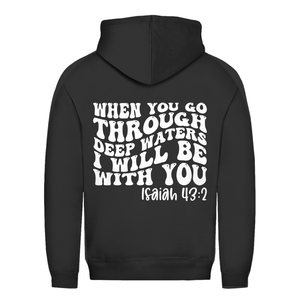 Damen Hoodie then you god through deep waters
