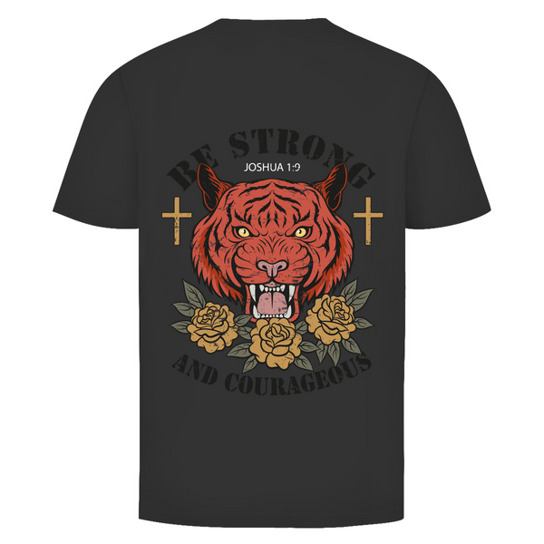 Herren T-Shirt be strong and courageous joshua 1:9