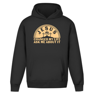 Oversize Hoodie Ohne Kordel jesus chaged my life