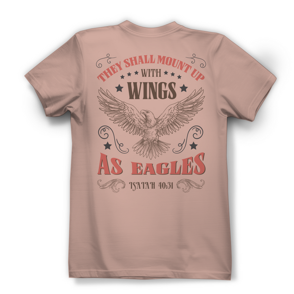 Damen Bio T-Shirt mount up with wings isaiah 40:31