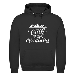 Herren Hoodie faith can move mountains