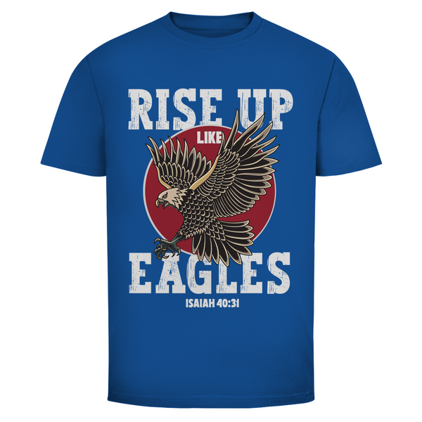 Herren T-Shirt rise up like eagles isaiah 40:31