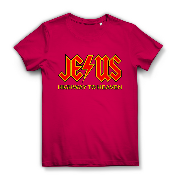 Damen Bio T-Shirt jesus highway to heaven