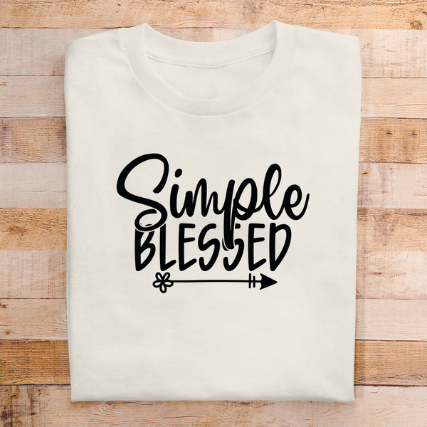 Herren T-Shirt simple blessed