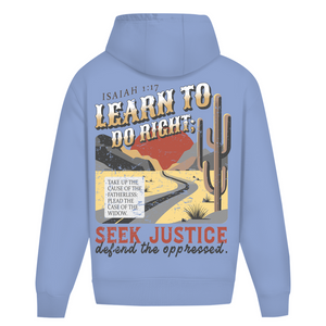 Oversize Hoodie Ohne Kordel learn to do right isaiah 1:17