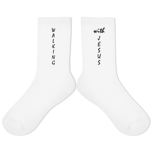 Socken walking with jesus