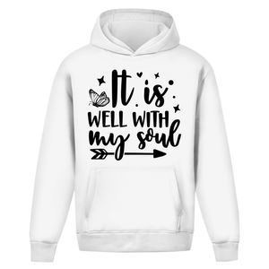 Oversize Hoodie Ohne Kordel it is well with my soul