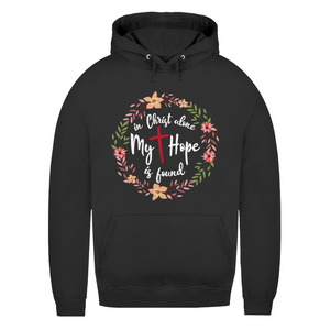 Damen Hoodie in christ alone my hope is found