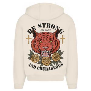 Zipper Hoodie be strong and courageous joshua 1:9