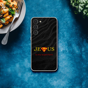 jesus is my superhero Samsung-Hülle