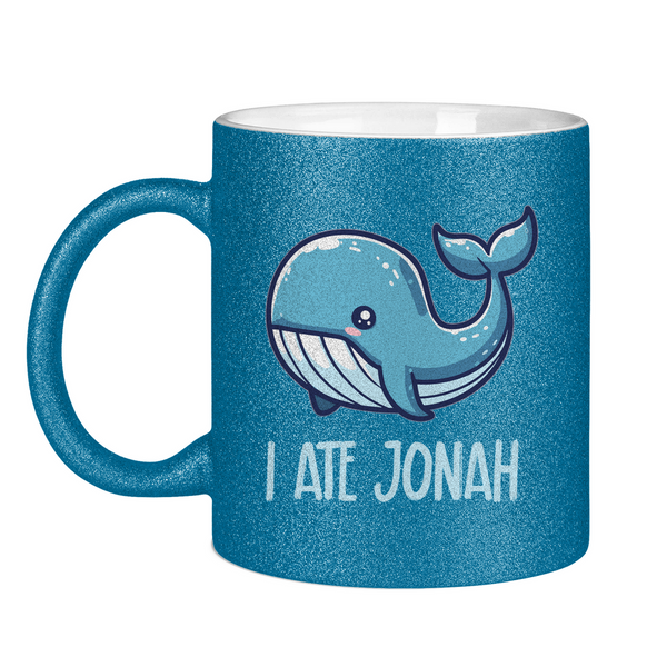 Glitzertasse i ate jonah wal