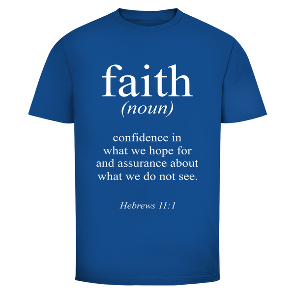 Herren T-Shirt faith hebrews 11:1