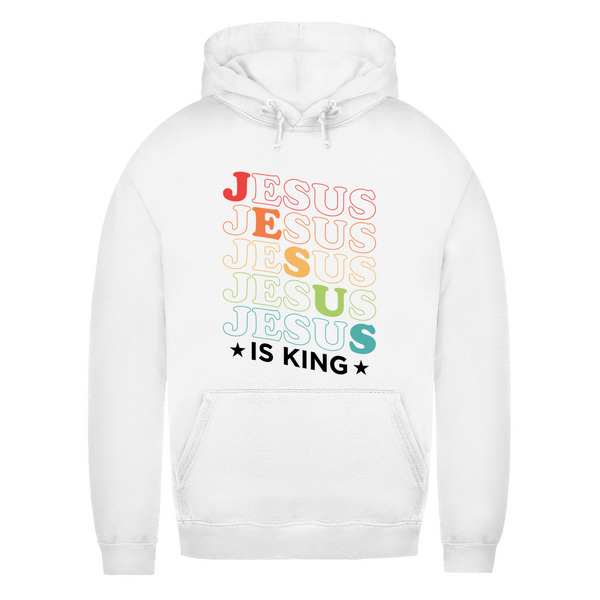 Damen Hoodie jesus is king retro