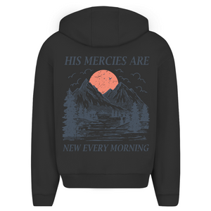 Oversize Zipper Hoodie his marcies are new every morning