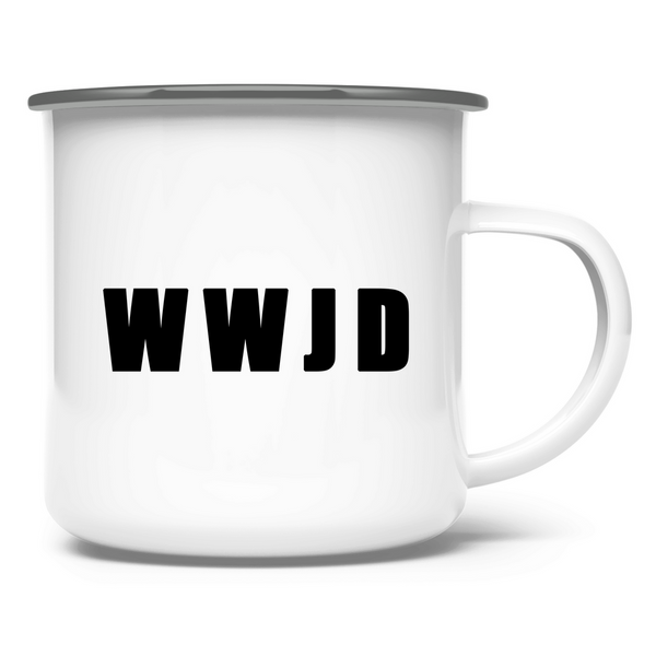 Emaille Tasse wwjd