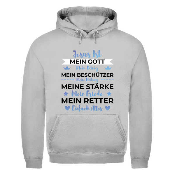 Herren Hoodie jesus ist mein gott