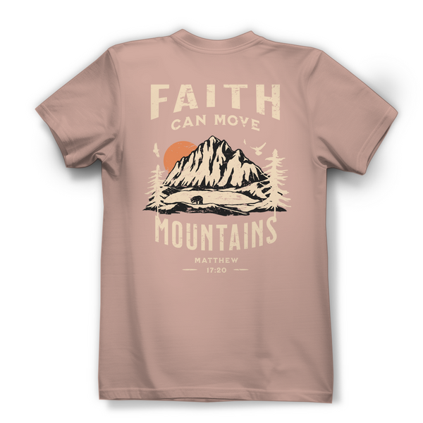 Damen Bio T-Shirt faith can move mountains matthew 17:20