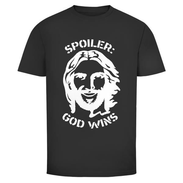 Herren T-Shirt spoiler god wins