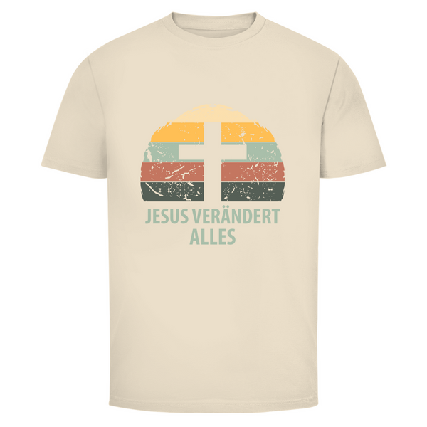 Herren T-Shirt jesus verändert alles