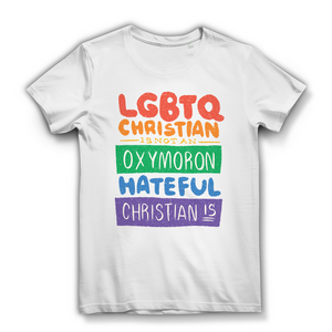 Damen Bio T-Shirt lgbtq christian
