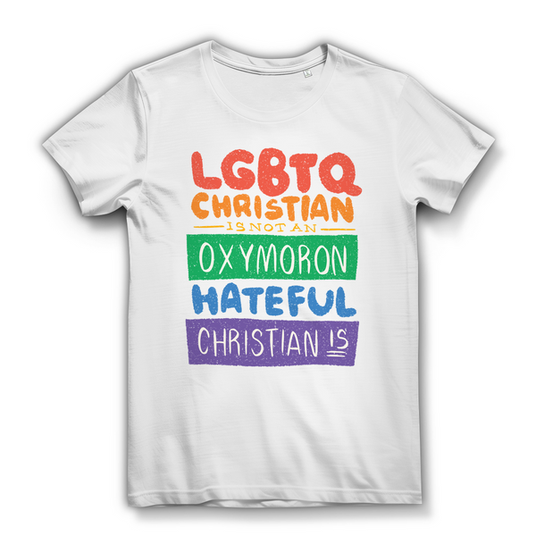 Damen Bio T-Shirt lgbtq christian