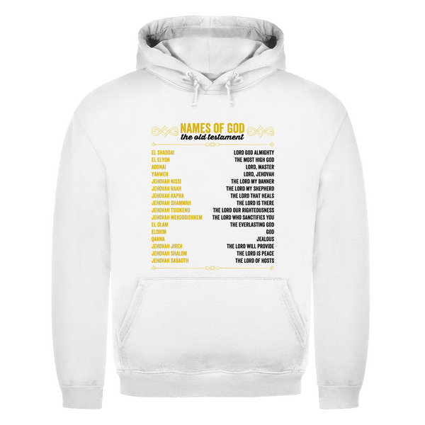 Herren Hoodie names of god