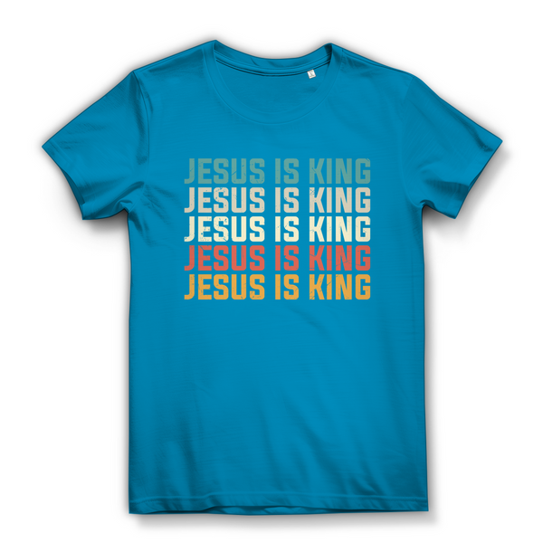 Damen Bio T-Shirt jesus is king vintage