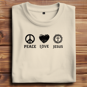 Oversize T-Shirt peace love jesus