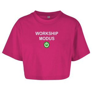 Damen Oversize Crop Top workship modus