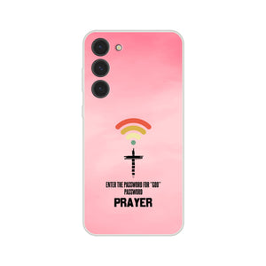 password for god is prayer Samsung-Hülle