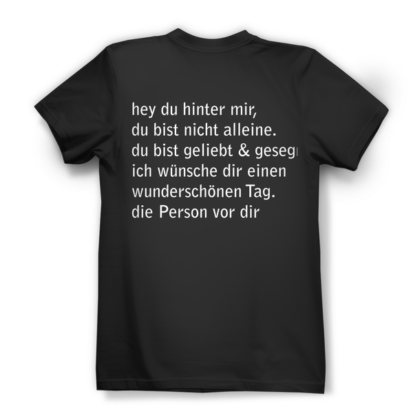 Damen Bio T-Shirt hey du hinter mir