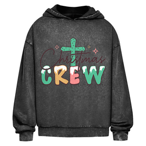 Oversize Washed Hoodie christmas crew