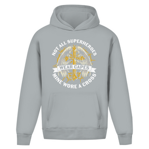 Oversize Hoodie Ohne Kordel mine superheroes wore cross