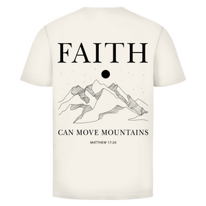 Herren T-Shirt faith minimalistisch matthew 17:20