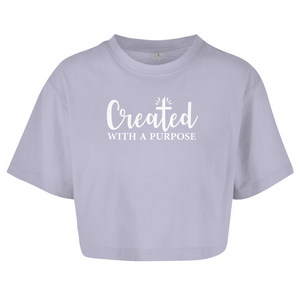Damen Oversize Crop Top created with a purpose