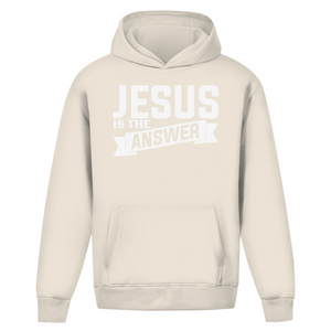 Oversize Hoodie Ohne Kordel jesus is the answer