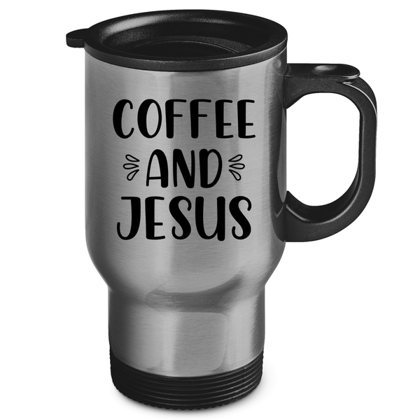 Edelstahl-Thermobecher coffee and jesus