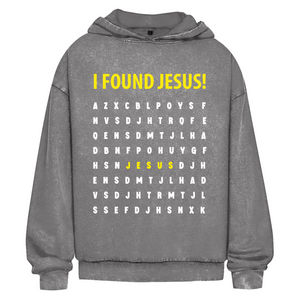 Oversize Washed Hoodie i found jesus