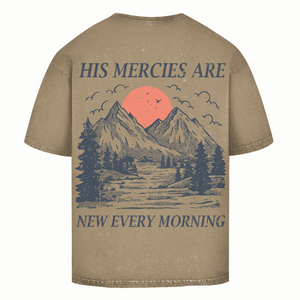 Oversize Washed T-Shirt his marcies are new every morning