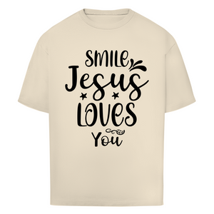Oversize T-Shirt smile jesus loves you