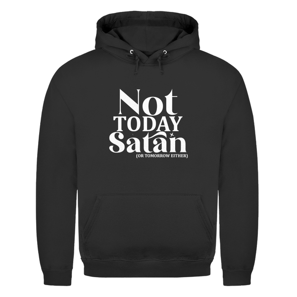 Herren Hoodie not today satan