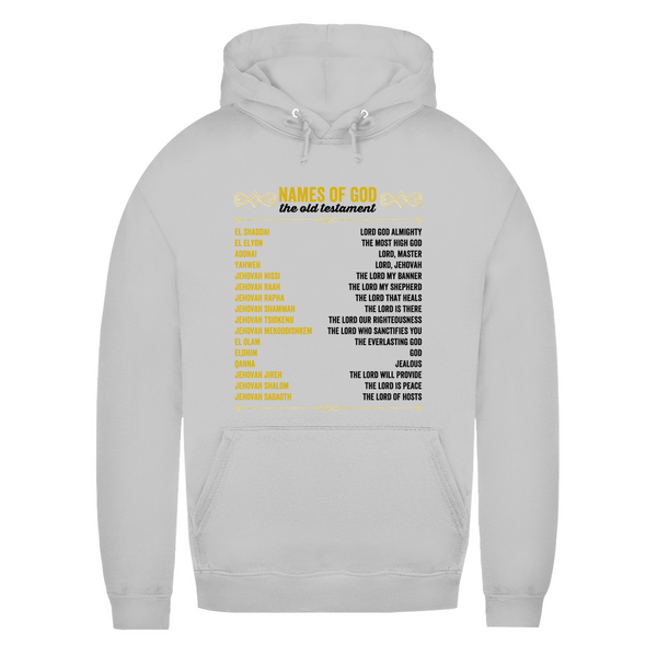 Damen Hoodie names of god