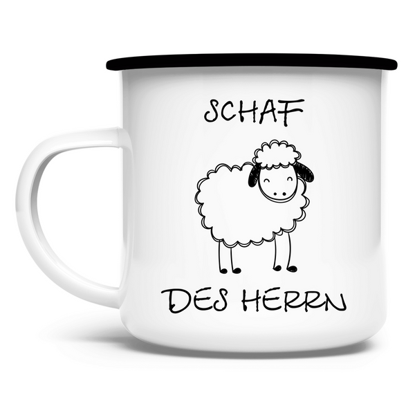 Emaille Tasse schaf des herrn