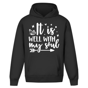 Oversize Hoodie Ohne Kordel it is well with my soul