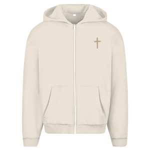 Oversize Zipper Hoodie a loving god 1 john 4:9-10