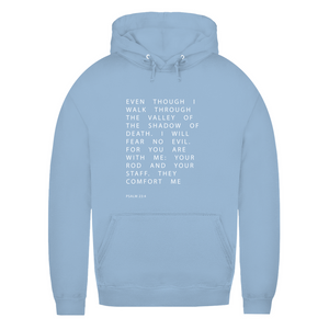 Damen Hoodie i will fear no evil psalm 23:4
