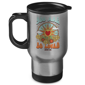Edelstahl-Thermobecher you are so loved john 3:16