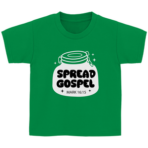 Kinder T-Shirt spread gospel mark 16:15